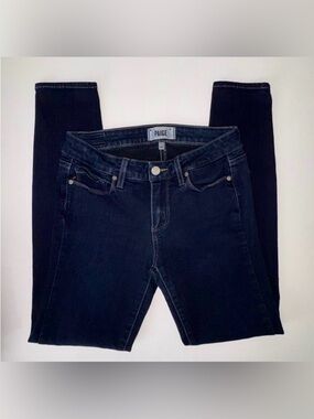 PAIGE Verdugo Ankle Skinny Jeans Dark Wash Size 27 Stretch Denim